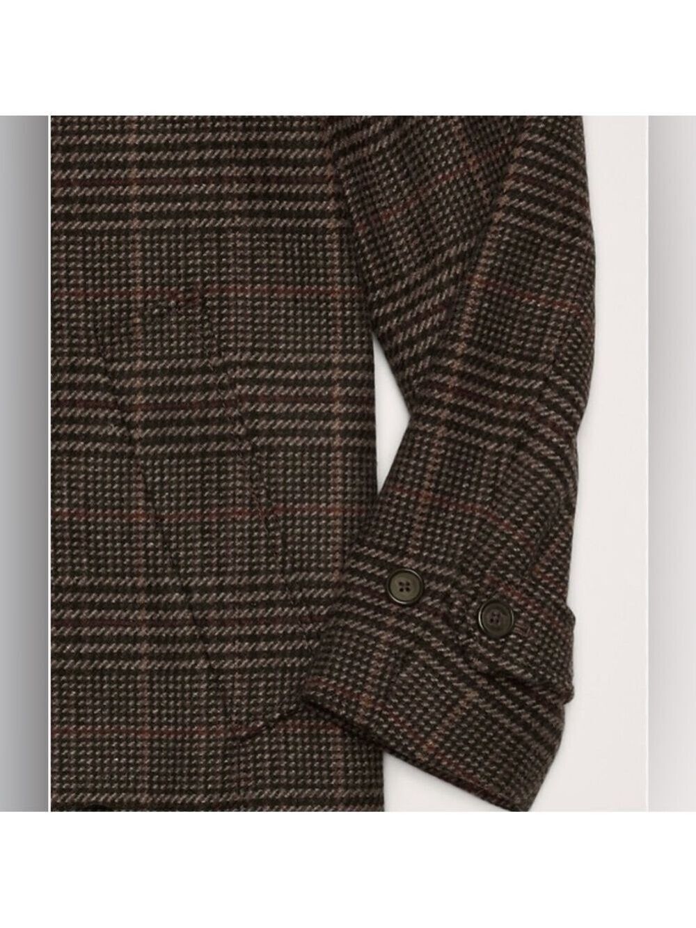 Banana Republic Wool Italian Plaid Car Coat Overcoat NWT L Career Corpcore - Picture 4 of 6